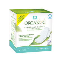 Load image into Gallery viewer, Organyc 100% Organic Cotton Overnight pads - Super Flow