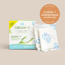 Load image into Gallery viewer, Organyc 100% Organic Cotton Overnight pads - Super Flow
