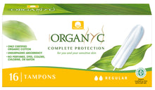 Load image into Gallery viewer, Organyc 100% Organic Cotton Tampons - Regular